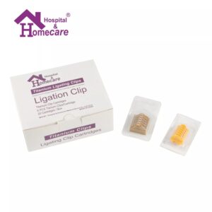 Disposable Laparoscopic surgical ligating clip titanium clips